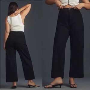 Maeve The Colette Wide Leg Pants size 32 Navy